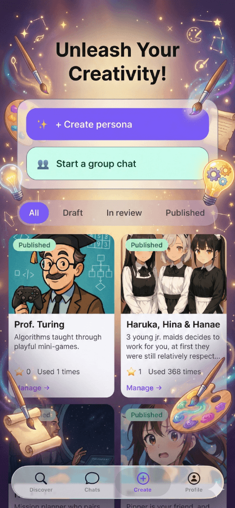 Unleash your creativity